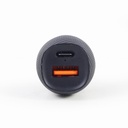 Gembird carica batteria per auto Fast 18w USB & Type-C
