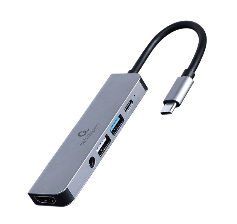 Cablexpert Adattatore multiporta 5-in-1, type-c 