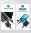 Docking Station SSD Gembird DD-U3M2 Desktop USB Type-C M.2 SATA & NVME nero