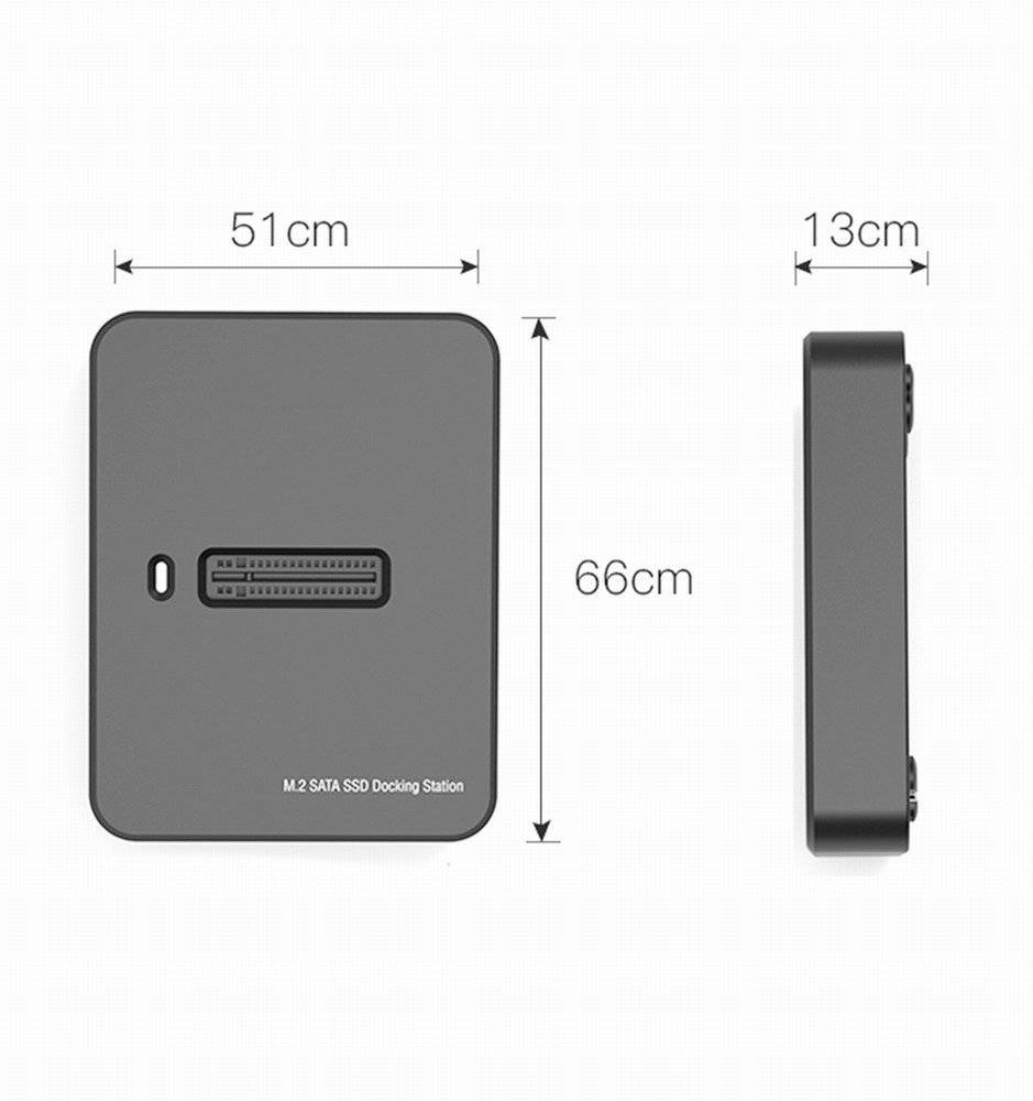 Docking Station SSD Gembird DD-U3M2 Desktop USB Type-C M.2 SATA & NVME nero