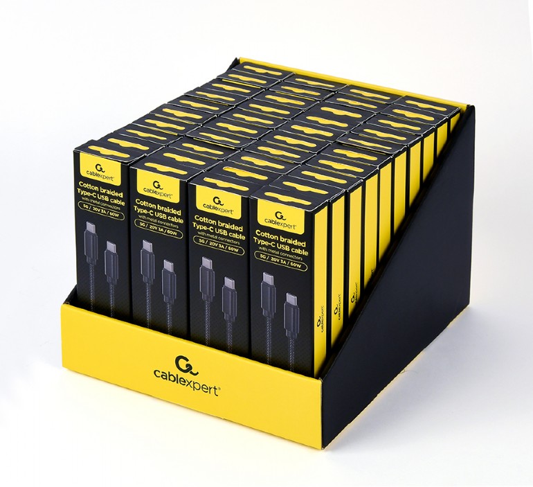 Cablexpert cavo dati e ricarica power delivery type-c/type-c  1,8 m