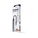 Gembird hub 4-port usb 1 ingresso 3.0 e 3 usb 2.0 con uscita type-c