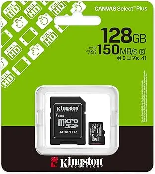 Kingston Micro SD con adat. 128GB C10