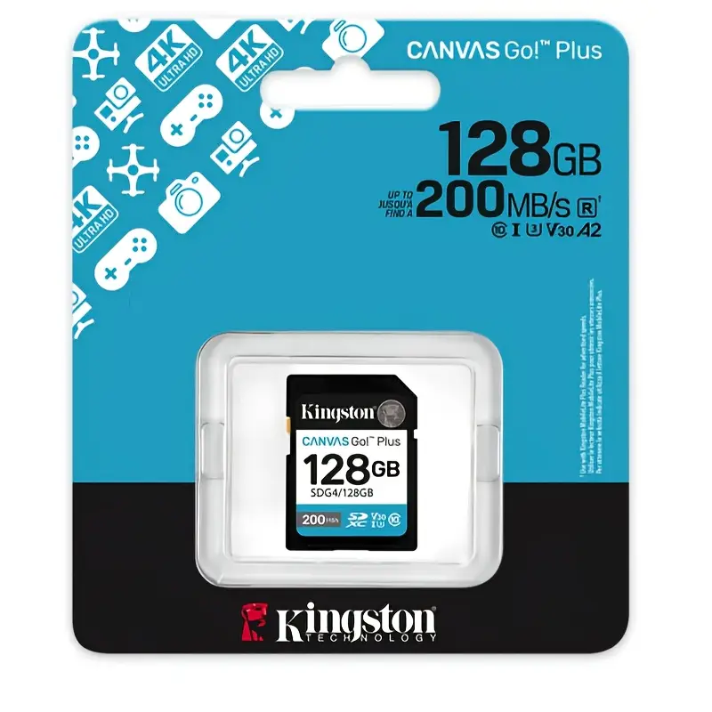 Kingston SDXC Card 128GB C.10 V30 Plus