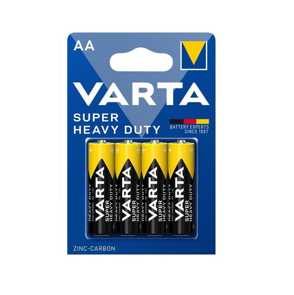 Varta Super Heavy duty Stilo AA Zinco Carbone Bl4 pz