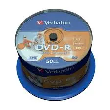 Verbatim DVD-R Printable 4.5 GB campana 50 pz