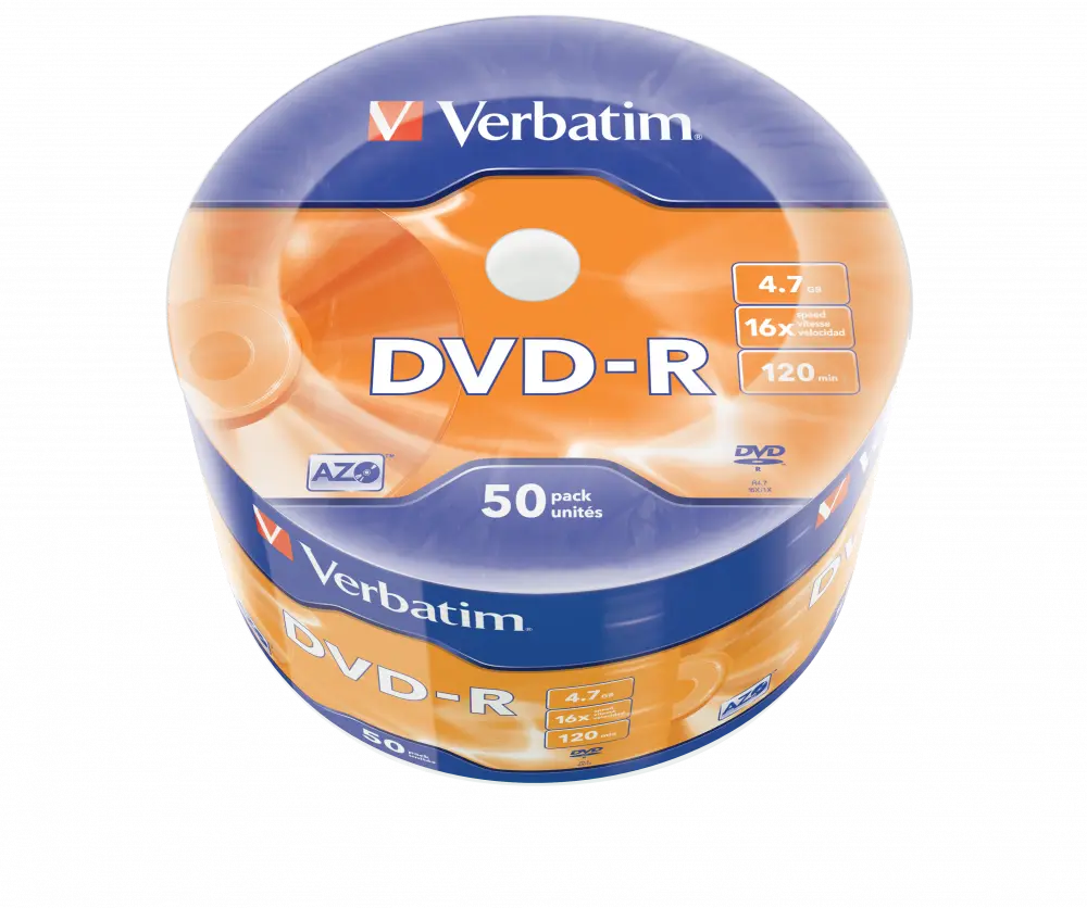 Verbatim DVD-R 4.7 GB campana da 50 pz (Siae Inclusa)