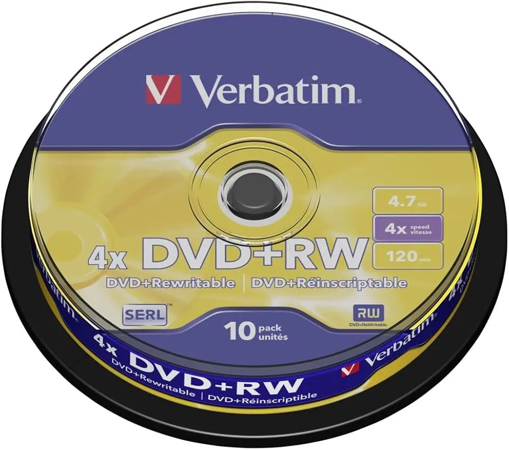 Verbatim DVD+RW 4.7 GB campana da 10 pz