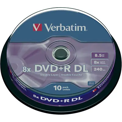 Verbatim DVD+R DL 8.5 GB campana da 10 pz ( Siae Inclusa)