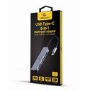 Cablexpert Adattatore multiporta 6-in-1 type-c