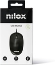 Nilox Mouse USB 3 tasti 1200DPI, Nero