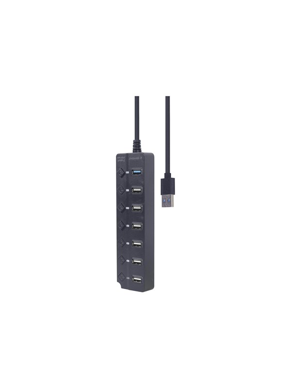 Gembird HUB USB 6 porte + 1 usb 3.0 con Switches 5Gbps