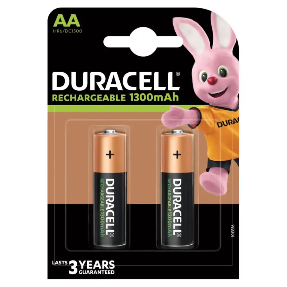 Duracell Stilo AA Ricaricabili 1300mha Bl2