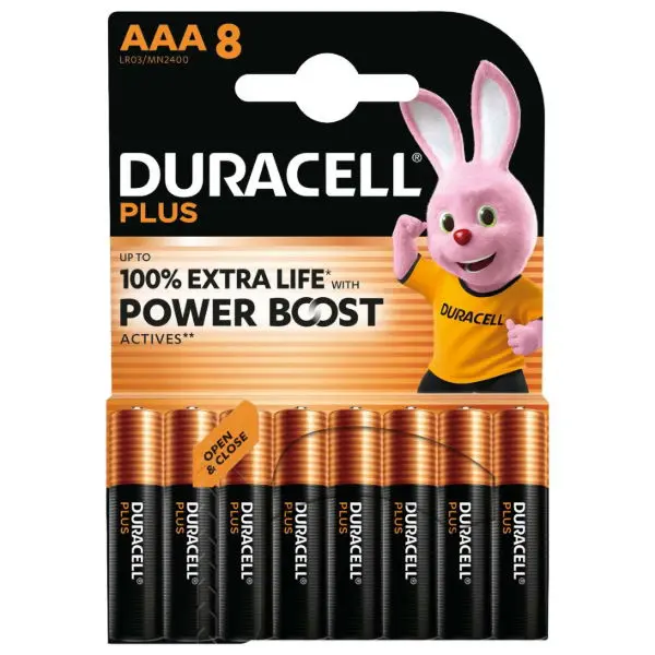 Duracell Plus poowerboost Ministilo AAA BL8