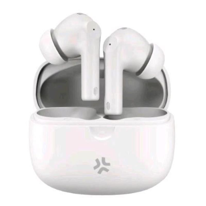 Celly Auricolari True wireless con tecnologia ANC & ENC, capsule IN-EAR, tasti touch multi funzione, microfono integrato in entrambi gli auricolari, bianco