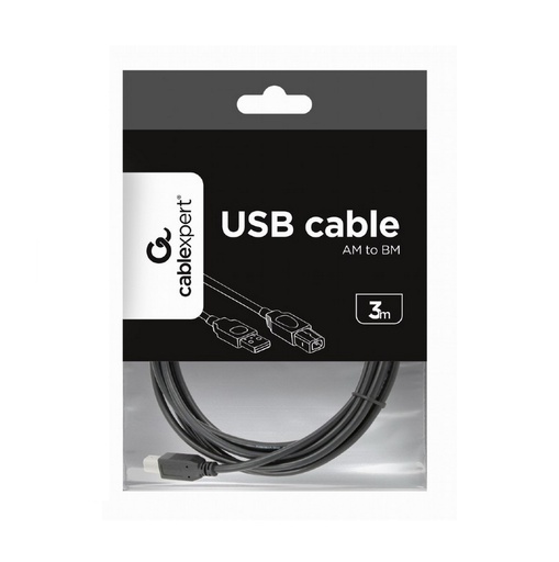 [CCP-USB2-AMBM-10] Cablexpert cavo stampante USB A con USB B, 3m