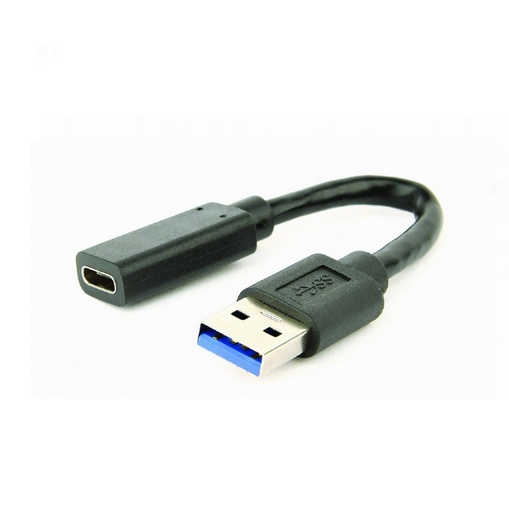 [A-USB3-AMCF-01] Cablexpert cavo adattatore usb 3.1 da am a tipo c femmina, 10 cm, nero