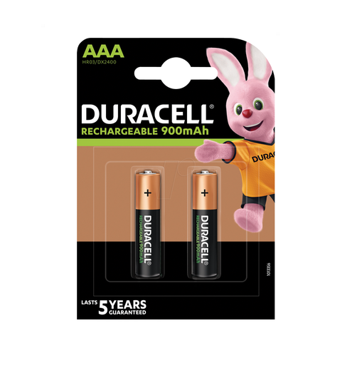 [HR03BL2] Duracell Ministilo AAA Ricaricabili 900mha bl2