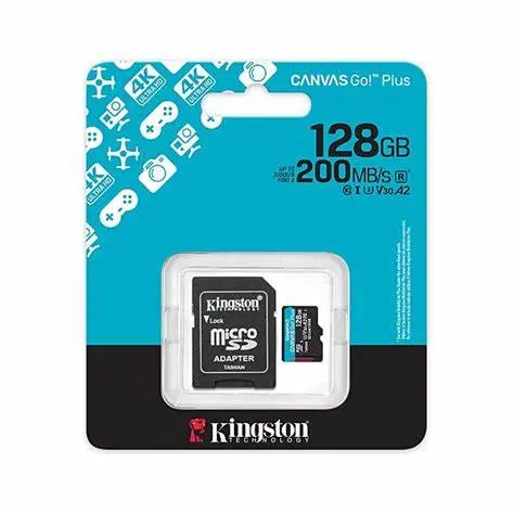 [SDCG4/128GB] Kingston Micro SD con Adat. 128GB C10 u3 v30 A2 200MB/s