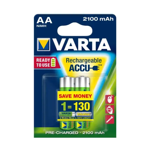 [56706101402] Varta Stilo ricaricabili AA 2100mAh, Bl2