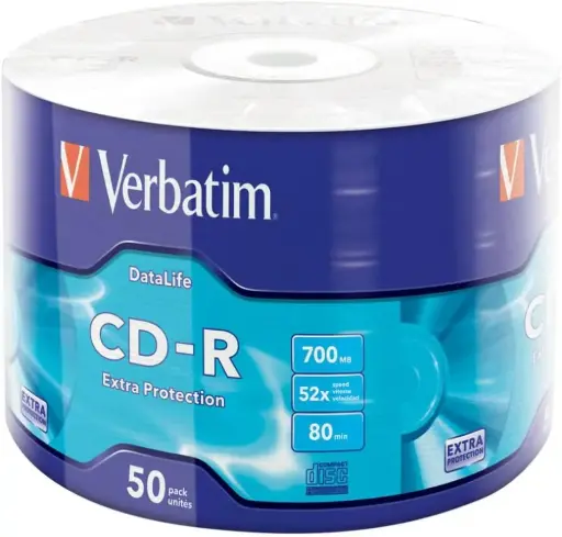 [43787] CD-R Verbatim 700MB campana 50 pz (Siae Inclusa