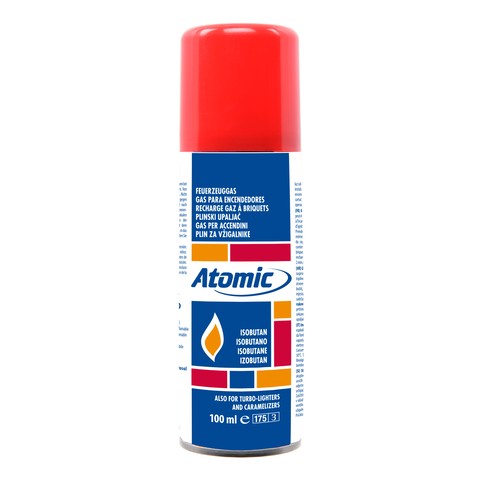 [0141213R] Atomic Ricarica per accendino Isobutano da 100 ml