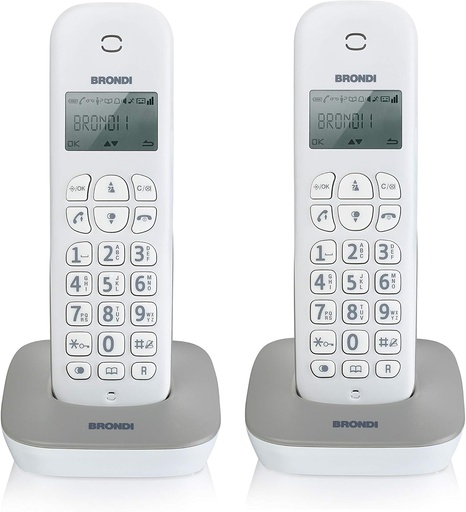 [10273812] Brondi Gala Twin, Bianco/grigio