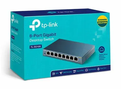 [TL-SG108G] TP-Link TL-SG108 Switch 8-porte 10/100/1000Mbps