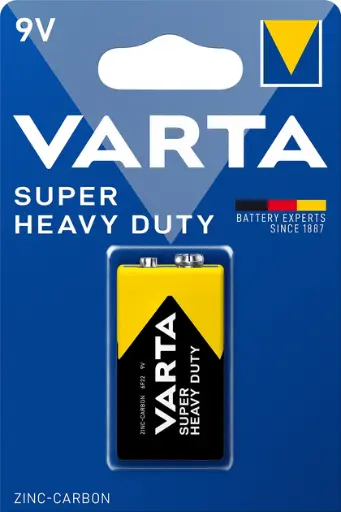 [02022101411] Varta Super Heavy duty 9V Zinco Carbone Bl1 pz