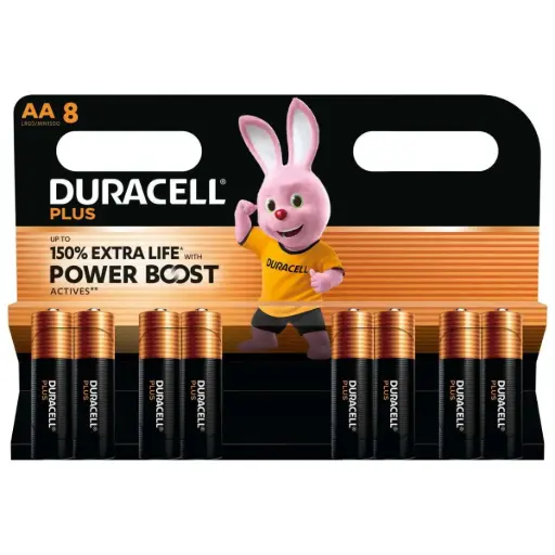 [PLUSAA8B] Duracell Plus poowerboost Stilo AA BL8