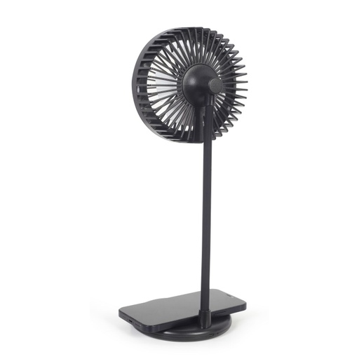 [TA-WPC10-LEDFAN-01] Gembird Ventilatore da tavolo con lampada e caricatore wireless 