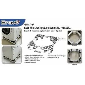 [93003007] Bravo Luisito base con ruote per elettrodomestici - 300KG